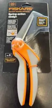 Fiskars 190850 8 Inch RazorEdge Easy Action Fabric Shears for Tabletop Cutting