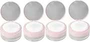 Healvian Sets Portable Empty Loose Powder Box Mirror Elastic Denser Makeup Case Mesh Interlayer Design Powder Puff Holder Pink Pcs