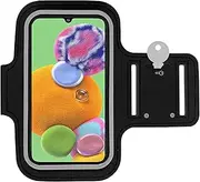 Sport Running Armband Case for Samsung Galaxy A90/22 5G/A12/A02S/S20 FE 5G/A32 5G/A52 5G/A72 5G/M32/M12/S21 FE 5G/M02/M02S Adjustable Design for Biking Running Jogging Walking Hiking Workout