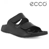 在飛比找momo購物網優惠-【ecco】2ND COZMO M 科摩運動休閒皮革涼拖鞋 