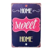 2xtin Sign Home Sweet Home 200x300mm Metal Man Cave Decor Garden