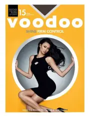 [Voodoo] Shine Firm Control Sheer 15 Denier Tight in Black