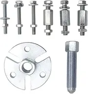 8Pcs Flywheel Puller Tool Kit: Steel Alloy Harmonic Balancer Puller for Polaris Outboard & Ski Doo, Universal for Motorcycle, ATV, Snowmobile Engines