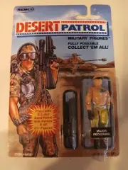 Remco Desert Patrol Major Reckoning Vintage Action Figure New On Card MOC
