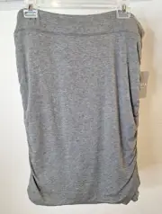 Athleta Woman's Size Large Modal Ruched Solstice Grey Skirt NWT