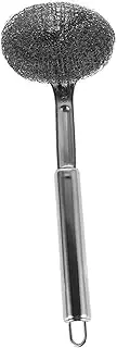 BESPORTBLE Kitchen Cleaning Brush Long Handle Round Brush Stainless Steel Set for Household Cleaning
