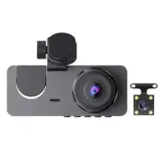 3 Channel Dash Camera For Car 1080P HD Car Camera Front Rear, Night Vision, 170°