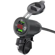 Rider Handlebar Rack Car Charger Dual USB Car Charger Socket Fast Charge1208