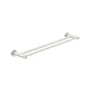 Nero Dolce Double Towel Rail 800mm Brushed Nickel NR2030DBN