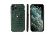 For iPhone 11 Case Crocodile Pattern PU Leather Wallet Cover Green