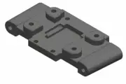 Corally - Bulkhead - Rear - Composite: Mammoth, Moxoo, Triton