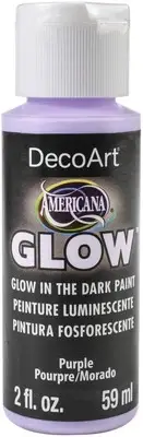 DecoArt Americana Glow In The Dark Paint 2oz-Purple DAGC2OZ-383