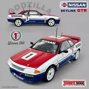 BATHURST WINNER 1991 Jim Richards & Mark Skaife Nissan Skyline R32 GTR 1:43