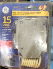GE THQL1115AFP 15 AMP SINGLE POLE 120V ARC FAULT BREAKER