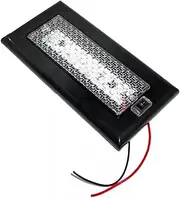 AEspares White LED Car Vehicle Dome Roof Ceiling Interior Light Lamp DC 12V Black