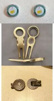 DUSTIN JOHNSON Golf ball markers with Divot Tool & Hat clip packs