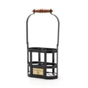 MacKENZIE CHILDS COURTLY CHECK WINE CARRIER BNIB