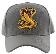 NEW! BIG COBRA SHADOW BALL CAP HAT GRAY