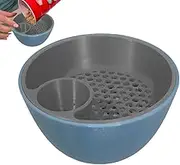 YNPQTDS Nut Holder | 2-in-1 3D Printed Double Layer Nut Bowl | Storage Organizer Decorative Serving Dish with Shell Container for Movie Nights Family Party