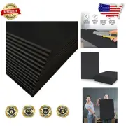 Durable Black Foam Board 18x24 Inch 15-Piece Set - Ideal for Crafts & Education