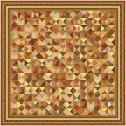 AUTUMN GARDENS - 109" x 109" - Quilt-Addicts Pre-cut Patchwork Quilt Kit