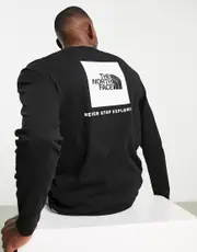The North Face Red Box long sleeve t-shirt in black