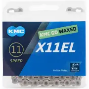 KMC X11EL 11 Speed Silver Waxed Chain