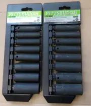 3/8" Drive PITTSBURGH 16 Piece Deep Wall Impact Socket Sets SAE / Metric