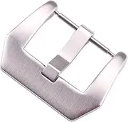 [FKAUPUZTY] Solid Stainless Steel Watchbands Pin Buckle Silver Black Women Men Metal Strap Belt Clasp 20mm 22mm 24mm Watch Accessories