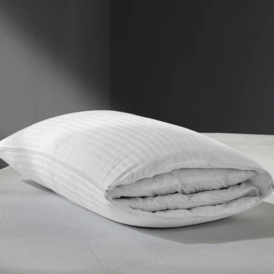 2-in-1 Assembleable Feathers Down Pillow for Sleeping, Standard/Queen Size So...