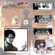 Anime Attack On Titan Levi Acrylic Keychain Backpack Pendant Decor Gift