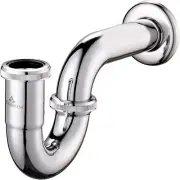 Modern Chrome P-Trap Sink Drain Kit – Brass Bathroom & Kitchen Plumbing Trap