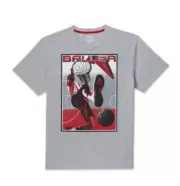 AND1 Men's Basketball Graphic T-Shirt Grey Heather XL NWT