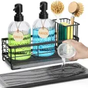 Kitchen Sink Caddy, Sponge Holder for Kitchen Sink with Instant Drying Stone,...
