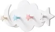 Coat Rack Wall Mount Self Adhesive Hooks Plastic Storage Hooks Cute Wall Mounted Coat Hook Children Room Save Space Storage Racks Accessories Wall Coat Hooks