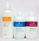 NEW PACK Cnd Shellac 3pcs set-Cuticle Away 6oz, Scrub Fresh, Offly Fast 7.5oz