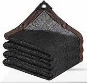 Shade Cloth - Garden Shade Mesh Netting with Grommets Outdoor Sun Shade Cover for Pergola Patio Plants Greenhouse Chicken Coop Black 90% Shading Rate
