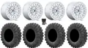 Fuel Rincon Bdlk 15" Wheels Mh 30" MotoRavage Tires Polaris RZR XP 1K / PRO XP