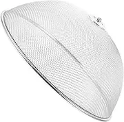 VALICLUD 1pc Stainless Steel Food Cover Foldable Circular Food Tent Diameter Silver for Home Bbqs Camping Picnics Protects from Flies and Contamination