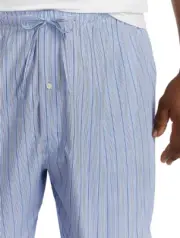 NWT Polo Ralph Lauren BLUE/WHITE Andrew Stripe LIGHT Pajama/Lounge Pants 4X PONY