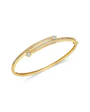 Bloomingdale's Fine Collection Diamond Bypass Bangle Bracelet in 14K Yellow Gold, 1.0 ct. t. w.