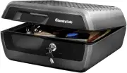SentrySafe Fireproof and Waterproof Safe Box 0.36 Cubic Feet, Grey & Black