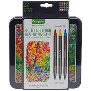 Crayola Signature Sketch Detail Markers 32 Pack