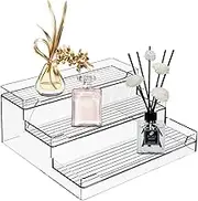 Countertop Condiment Rack Organizer, Countertop Condiment Organizer - 3 Tier Large Capacity Display Stand Rack Shelf - Flexible Practical Showcase Stand Riser, Condiment Organizer for Cabinet and