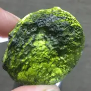 81.95Ct Genuine MOLDAVITE Czech Republic Certificate of Authenticity