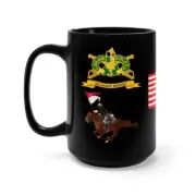 Black Mug 15oz - Army - 3rd Armored Cavalry Regiment with Cavalryman