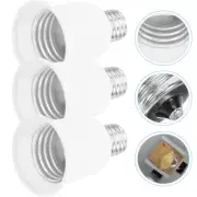 3pcs Light Sockets E17 To E26/E27 Adapter Light Bulb Converter Socket Converter