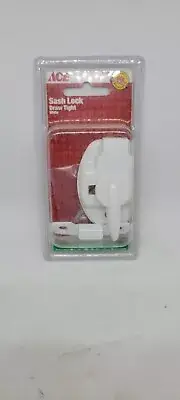 Ace Hardware 5298690 Window Sash Lock Draw Tight White Latch Slide Lock
