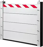 Reusable Flood Barrier Flood Protection Baffle Aluminum Alloy Flood Barrier Flood Defence Barriers for Garage Doors Flood Water Barrier Wall(188x20cm)