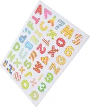 DOITOOL 1 Colorful Wooden Letters for Learning Engaging Preschool Educational for Letter and Recognition Interactive Play